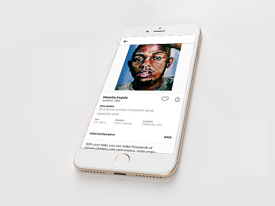 AOK — Artwork Page art e commerce mobile design ui design user experience