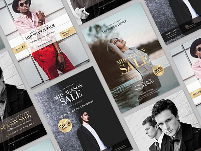 4 Sales Flyer with Gold Effect din a4 fashion flyer gold gold foil modern photoshop promotion sales sales sheet trendy us letter