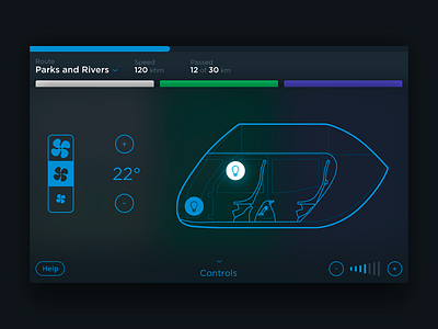 Skyway car dashboards hmi skyway ui ux