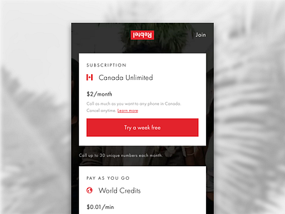 Calling Canada experience interface mobile phone product product design rebtel results search ui ux web