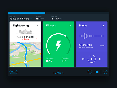 Stayway 2 car dashboards hmi skyway ui ux