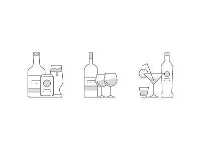 Beverage Icons beer beverage drinks icon tequila vodka wine