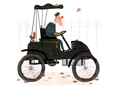 Commute book car colour commute cute draw drawing drive fun illustration illustrator kids