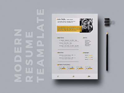 Free Modern Resume Template cv free cv template freebies resume template word template