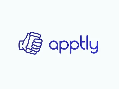 Apptly app branding digital icon identity logo