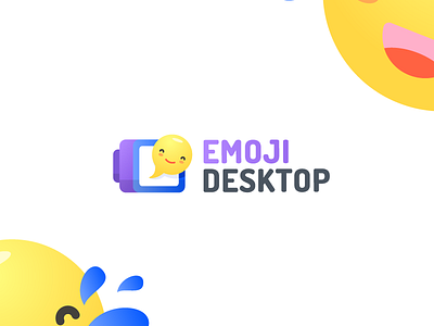 Emojidesktop Logo desktop emoji logo