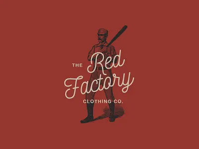 Red Factory - Logo Template baseball clothing design graphic illustration logo retro t shirt templates tishirt vintage