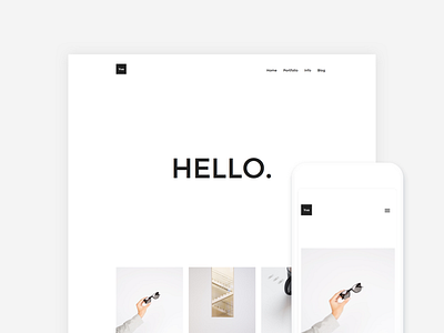 Yve - Minimalist WordPress Theme gallery layout minimal minimalist portfolio theme website white white space wordpress