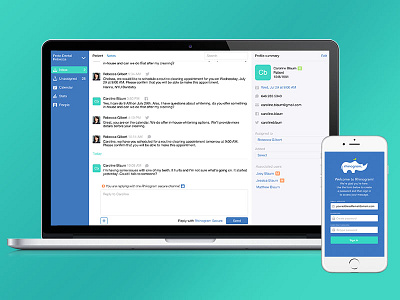 Healthcare Communication App app design graphic design mobile user experience user interface visual design