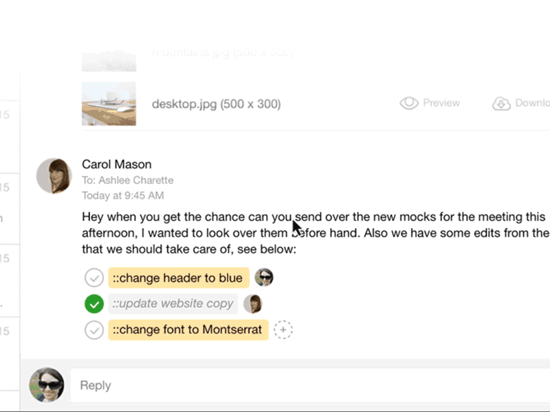 Emmerge Creating To Do Item ashlee charette create design emmerge gif tool ui ux whitespace