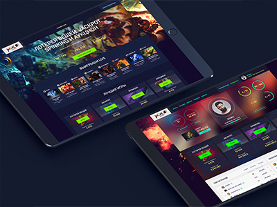 Mix dota2 game games lottery portal promo service ui ux web