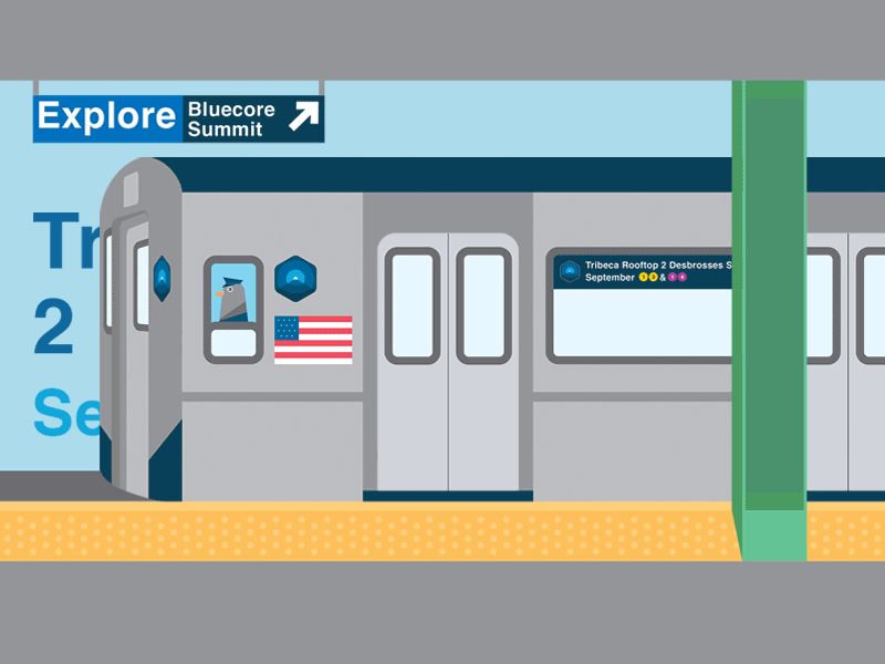 Explore Summit 2017 animation illustration nyc pigeon subway