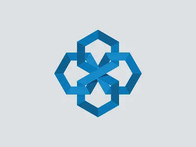 Interlocking Hexagon Logo brand hexagon logo shape