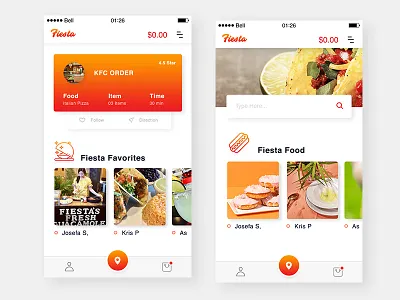 Food app androidm app ios mobile ui ux