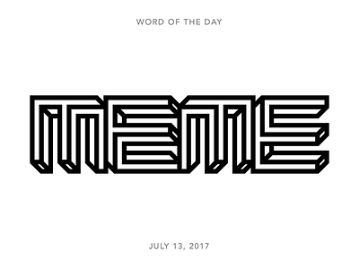 Meme lettering logo type typography