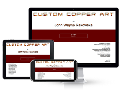 Custom Copper Art responsive web design website website design