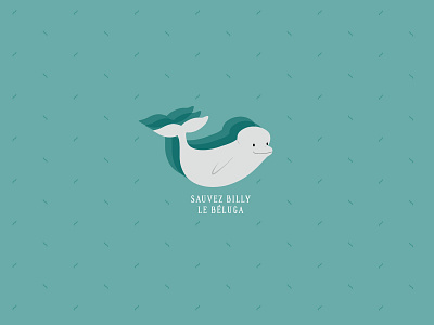 Billy le béluga design graphic design logo logohebdo logotype