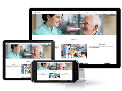 DCN Homecare responsive web design website website design