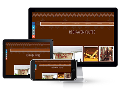 Red Raven Flutes responsive web design website website design