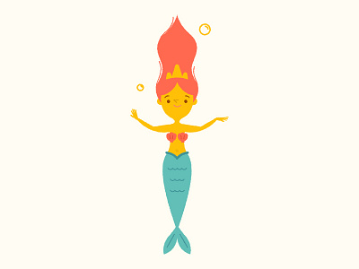 Mermaid adobe illustrator childrens illustration illustration illustrator kids kids illustration mermaid ocean sea under the sea vector