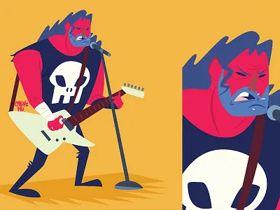Trash Metal cartoon illustration metal trash vector vector illustration