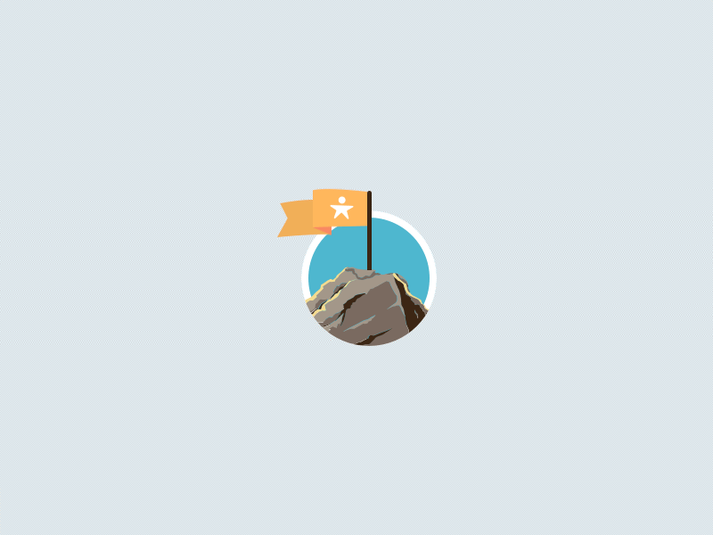 Wave your Flag animation flag motion mountain salesforce ui