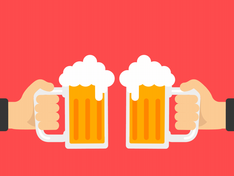 Cheers! beer cheers illustration motion design