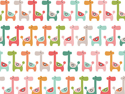 Kelsey baby giraffes fabric design giraffes surface pattern