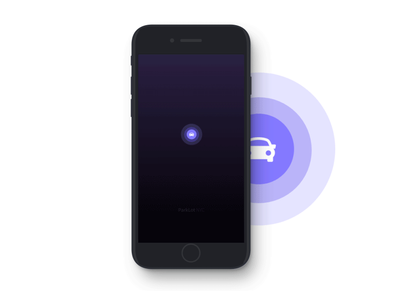 ParkLot: Launching Interface after effects cards gif interaction iphone loading onboarding parking splash screen ui ux walkthrough