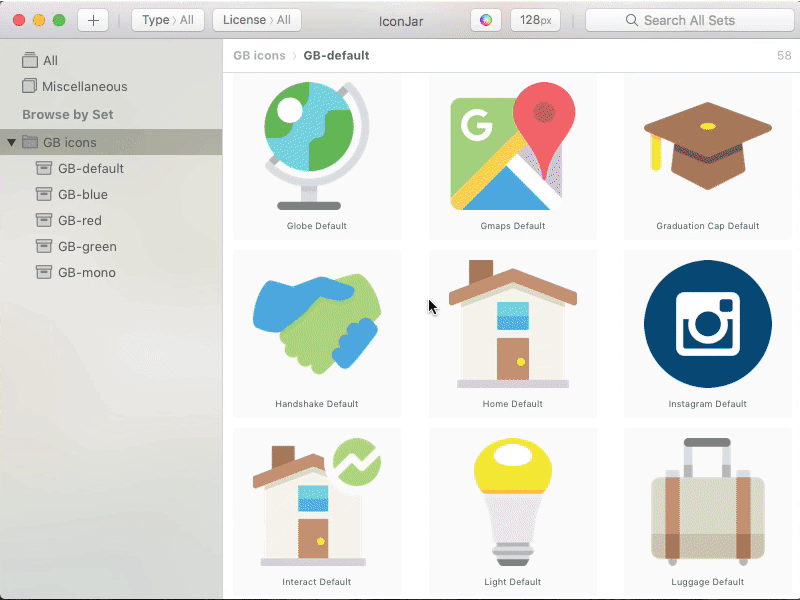 GB icon library icons library set