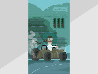 Lets Race 2d artwork character design digital flat design illustration