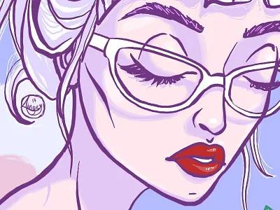 Self Illustration apple pencil digital painting ipad pro procreate app