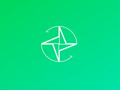 Wind Energy circle earth energy logo wind