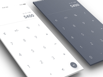 Daily UI #9 black calculator daily dribble motion sketch ui