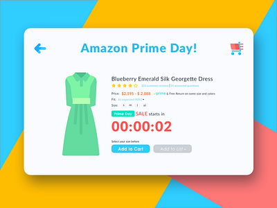 #070 - Countdown Timer 100 day ui design challenge amazon countdown timer daily ui prime day shopping uxui design