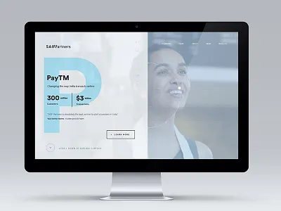 Saif Partners is Live character clean design flat interface ios lettering minimal