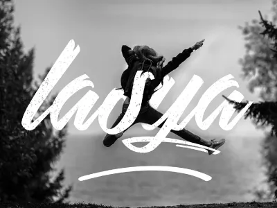 Lasya Typography art design font free throw illustrator letter lettering logo photoshop quicksilver script typography