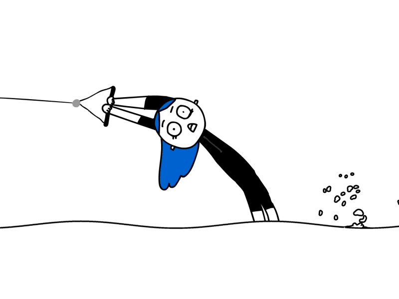 Wakeboarding animation cartoon cell animation flash funny sport wakeboard water