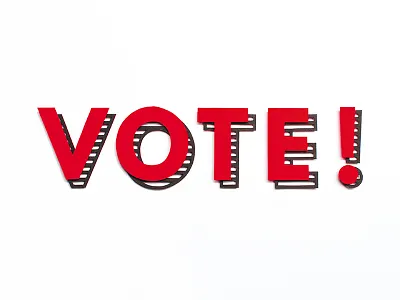 Vote! 2017 font general election illustration labour paper paper cut text type typography vote words