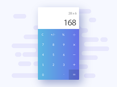 Calculator - Daily UI 004 004 calculation calculator clean daily dailyui design digits mobile simple ui ux