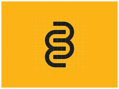 BE branding design grid icon identity logo mark typography