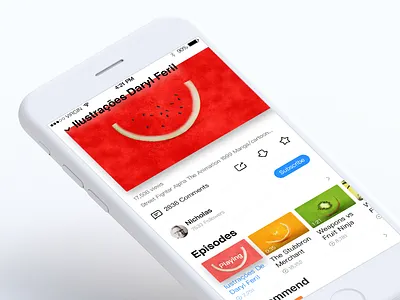 Youku's Play page flat flat design gif ios iphone timeline user experience user interface ux video youku