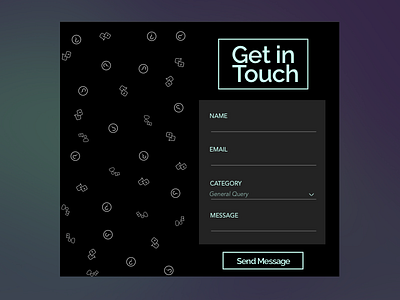Contact Us contact form daily ui flat design form form ui get in touch ui