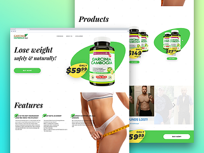 Site Concept bright concept e commerce landing medicine pills web