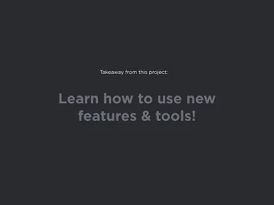 This week's​ Takeaway... branding design flat icon typography ui ux