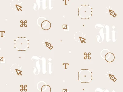 Illustrator Essentials Pattern branding icon iconography identity illustrator pattern pen tool bezier vector