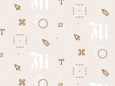 Illustrator Essentials Pattern branding icon iconography identity illustrator pattern pen tool bezier vector