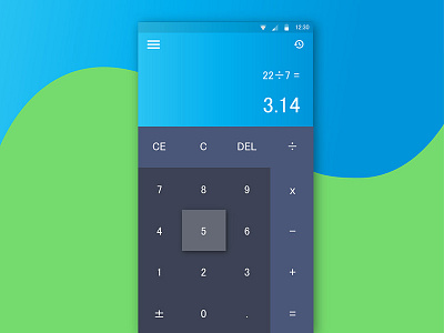 Daily UI #004 - Calculator caculator dailyui challenge interaction design interface design ui design uiux