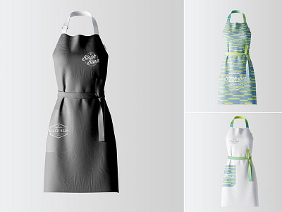 Restaurant And Home Kietchen Apron Mockup apparel apron apron logo apron psd apron tag apron types black apron branding buckle coffee dickey dicky