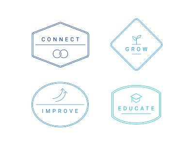 Passport stamps concept icons passport stamps